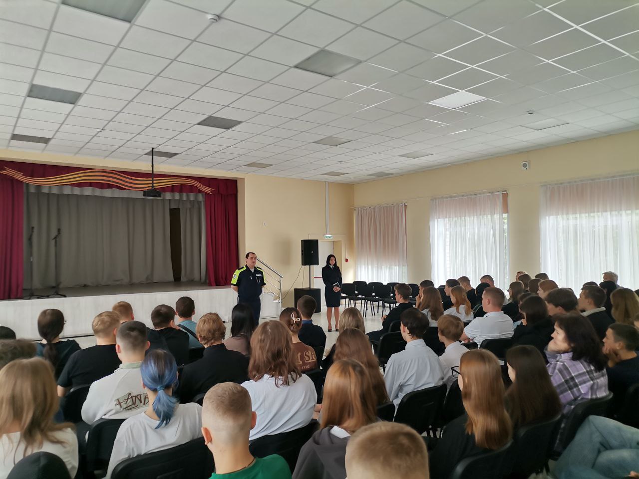 Встреча с инспектором ГИБДД.