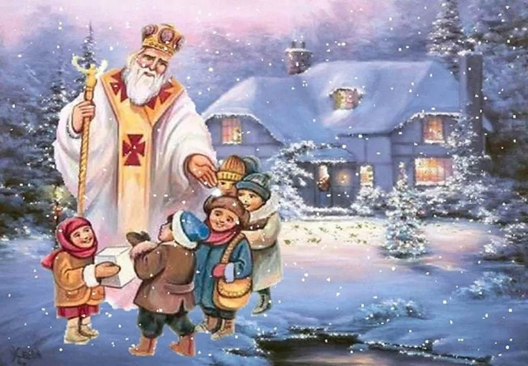 День Святого Николая в сердце лаской заиграет.